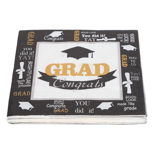 Decorations De Remise De Diplome, Serviettes De Table Jetables En Papier, Fournitures De Fete