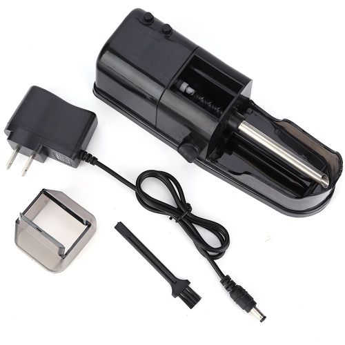 Outil de roulage de cigarettes electrique, pratique, noir, entierement automatique, prise 100-240 V EU