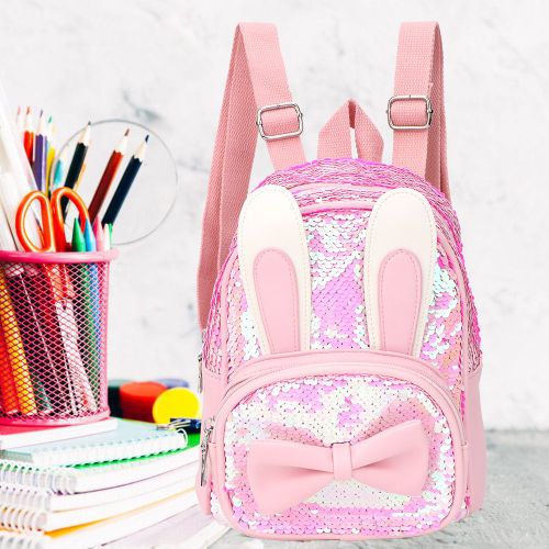Sac a dos d'ecole reflechissant a paillettes pour enfant (#01)