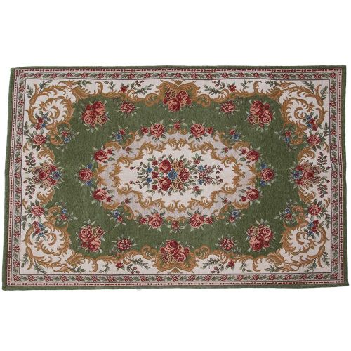 Tapis Musulman En Chenille Epaisse, Accessoire De Culte, Decoration De Chambre A Coucher (Vert)