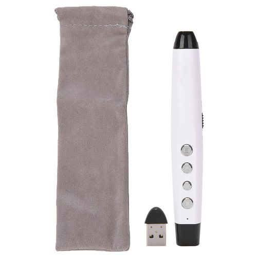 Stylo de presentation laser, pointeur electronique, telecommande PPT, blanc