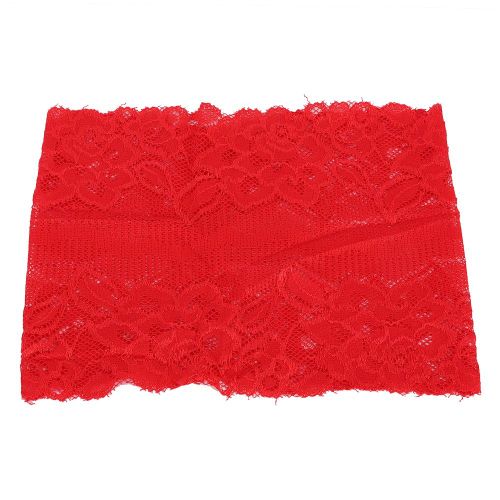 Chapeau Musulman Confortable Et Respirant En Dentelle, Foulard Decoratif, Fournitures Religieuses (Rouge)