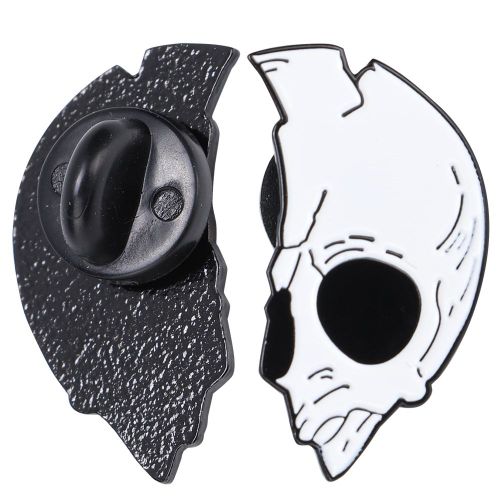 Broche unique en alliage avec tete de mort, chapeau d'ete pour femmes et hommes, goutte d'huile, artisanat, vetements, decoration, accessoires XZ1876