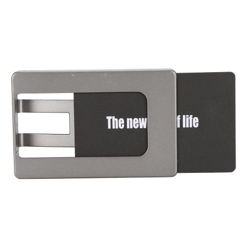 Etui a clip pour cartes portable en resine, multifonctionnel, metallique, pour homme, portefeuille, cadeau