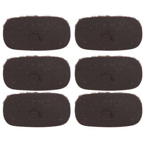 Lot de 6 etiquettes en cuir de vache faites a la main pour vetements, sacs, accessoires de decoration