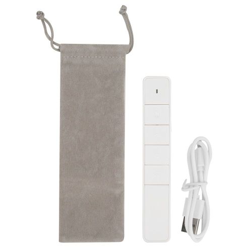 Presentateur laser sans fil rechargeable, telecommande PPT, stylo, pointeur electronique, recepteur USB, blanc