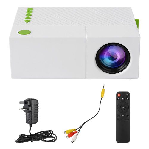 Mini projecteur LED portable, compatible home cinema 1080p, interface multifonction, prise 100-240 V US