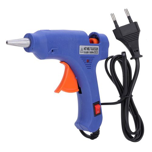 Pistolet a colle thermofusible electrique 20 W, outil de reparation thermique pour bricolage, artisanat, 110-220 V (bleu ocean, Etats-Unis)