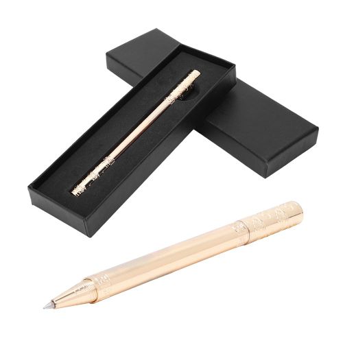 Stylo a bille retro dore a encre gel, motif nuage de bon augure, stylo roller en laiton, papeterie de bureau, imitation or
