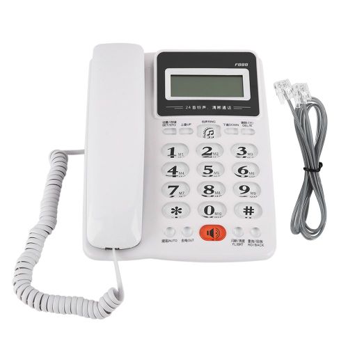 Telephone fixe filaire F888 Telephone fixe pour ecole, bureau, entreprise