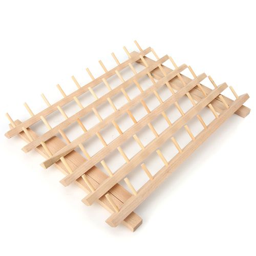 Support De Rangement Pour Fils En Hetre, Pour Couture A La Main, Cuir, Artisanat (Type B)