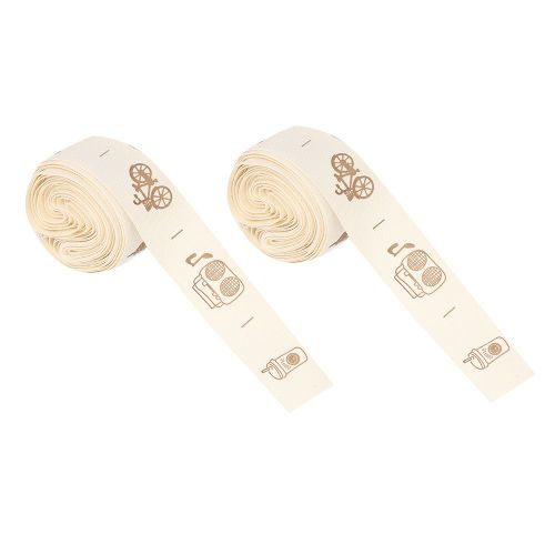 Lot De 2 Rubans En Polyester Et Coton Imprimes, Pour Loisirs Creatifs, Noel, Mariage, Emballage De Cadeaux, Decorations, Type 4