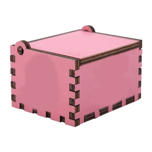 Boite a musique mecanique classique en bois a manivelle, cadeau d'anniversaire, rose, 1 piece