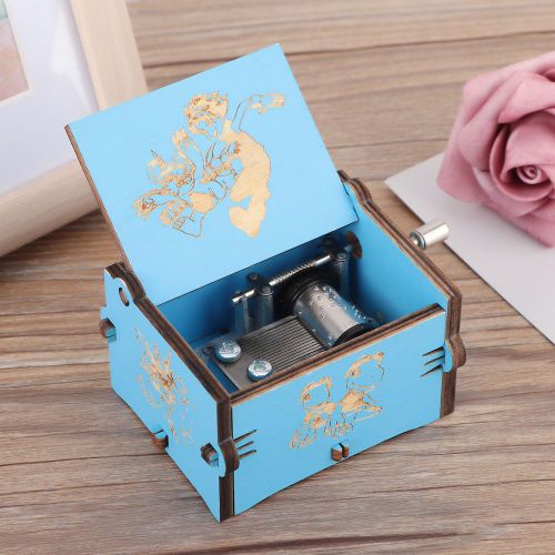 Boite a musique en contreplaque sculpte a la main, jouets musicaux en bois graves, cadeaux pour enfants, decoration d'interieur