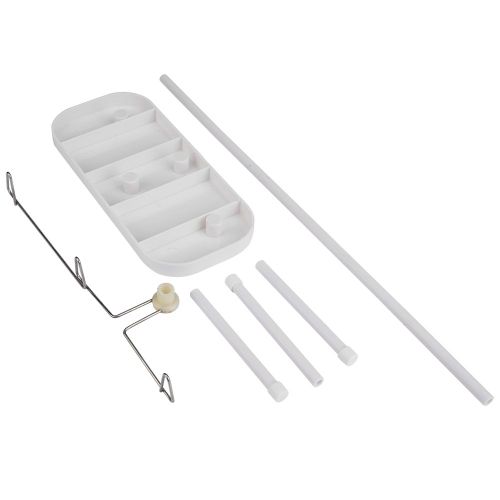 Support de bobine de fil a broder domestique a 3 cones, blanc, accessoires pour machine a coudre