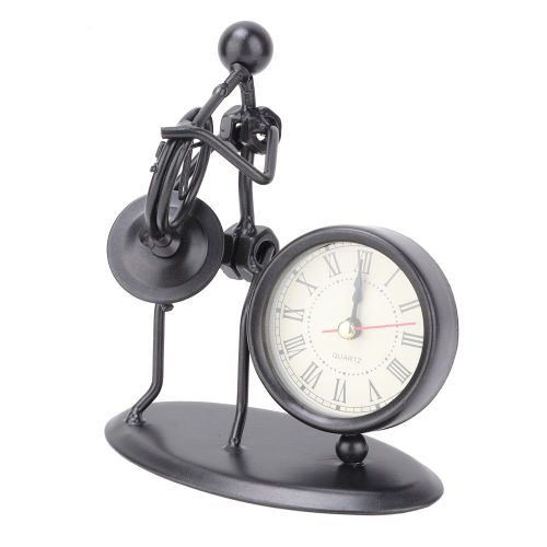 Horloge miniature classique Iron Man, decoration artistique, modele musical retro (Iron Man avec klaxon)