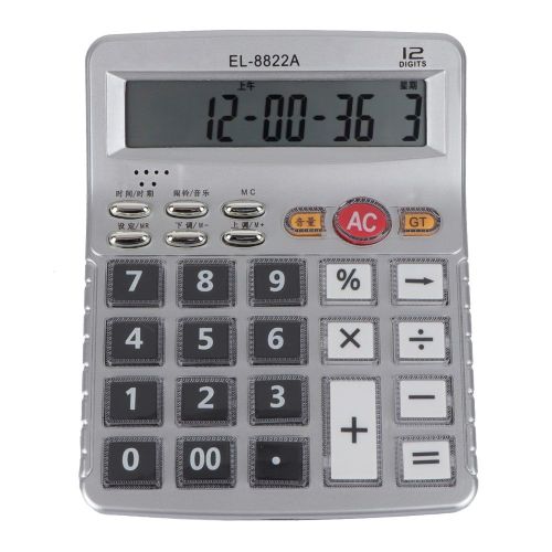 Calculatrice scientifique de bureau a affichage vocal a 12 chiffres pour les entreprises