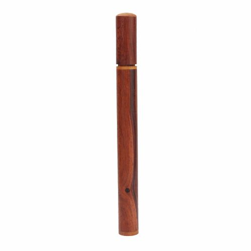 Tube d'encens en bois de rose naturel de 20 g, porte-encens avec decoration en buis (rond)