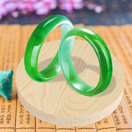Support de palette rond en bois massif de pin pour bagues, bijoux, pendentifs en jade (#3)