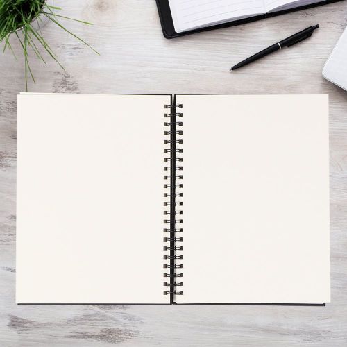 Carnet de croquis pour peinture, dessin, artiste, couverture cartonnee 8K, 38 feuilles