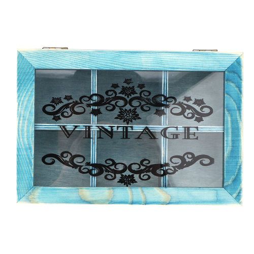 Boite de rangement retro multi-grilles, support de rangement vintage pour la maison