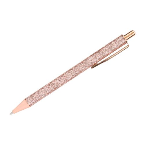 Stylo A Bille En Metal A Pression, Papeterie, Ecriture, Bureau, Fournitures Scolaires (Or Rose)