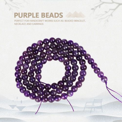 Perles En Cristal Violet Fonce De 4 A 12 Mm Pour Travaux Manuels (4 Mm)