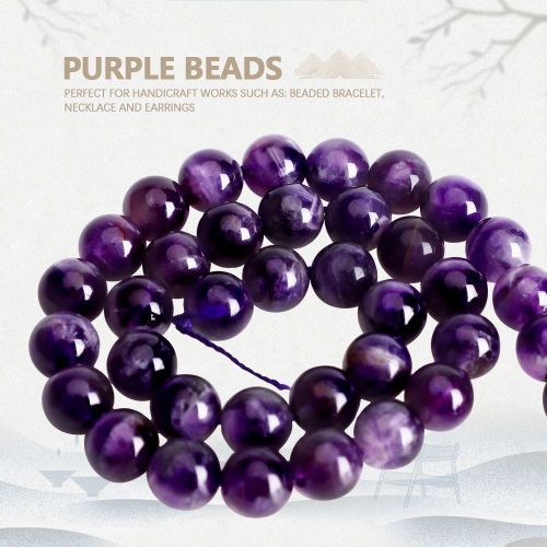 Perles En Cristal Violet Fonce De 4 A 12 Mm Pour Travaux Manuels (12 Mm)