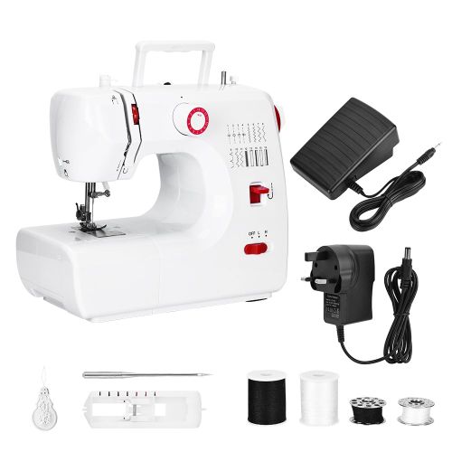 Mini machine a coudre electrique portable, prise britannique 110 V-240 V