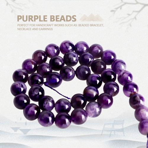 Perles En Cristal Violet Fonce De 4 A 12 Mm Pour Travaux Manuels (10 Mm)