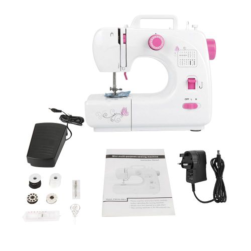 Mini machine a coudre electrique portable, prise britannique 110 V-220 V