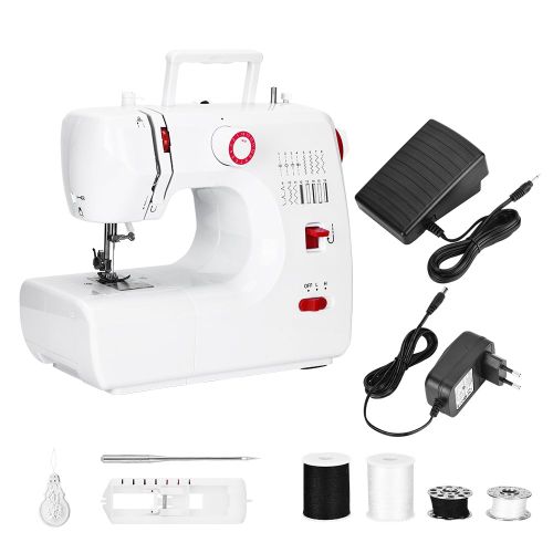 Mini machine a coudre electrique portable, prise UE 110 V-240 V