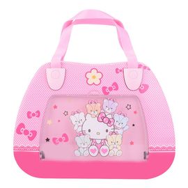 Boite de rangement de bijoux en forme de sac a main rose, boite a musique rotative pour poupee dansante, cadeau