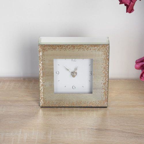 Horloge de bureau carree de style europeen, decoration pour la maison, le salon, le meuble TV