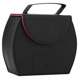 Boite a bijoux portable en cuir PU, sac de rangement, vitrine, organisateur