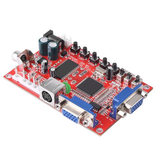 Convertisseur video VGA vers RGBS/CGA/AV/S, carte de solution haute/basse pour jeux d'arcade avec cable