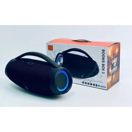 100W haute puissance BoomBox 3 extérieur Portable musique dieu 3ème génération sans fil Bluetooth haut-parleur Ultra bas basse Bluetooth haut-parleur-Noir