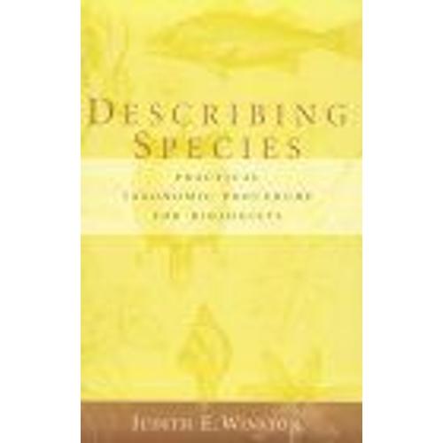 Describing Species