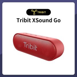 Tribit-Haut-parleur Bluetooth portable XSound Go, étanche IPX7, meilleure basse, autonomie de 24 heures pour les fêtes et le camping, haut-parleurs de type C AUX-Rouge