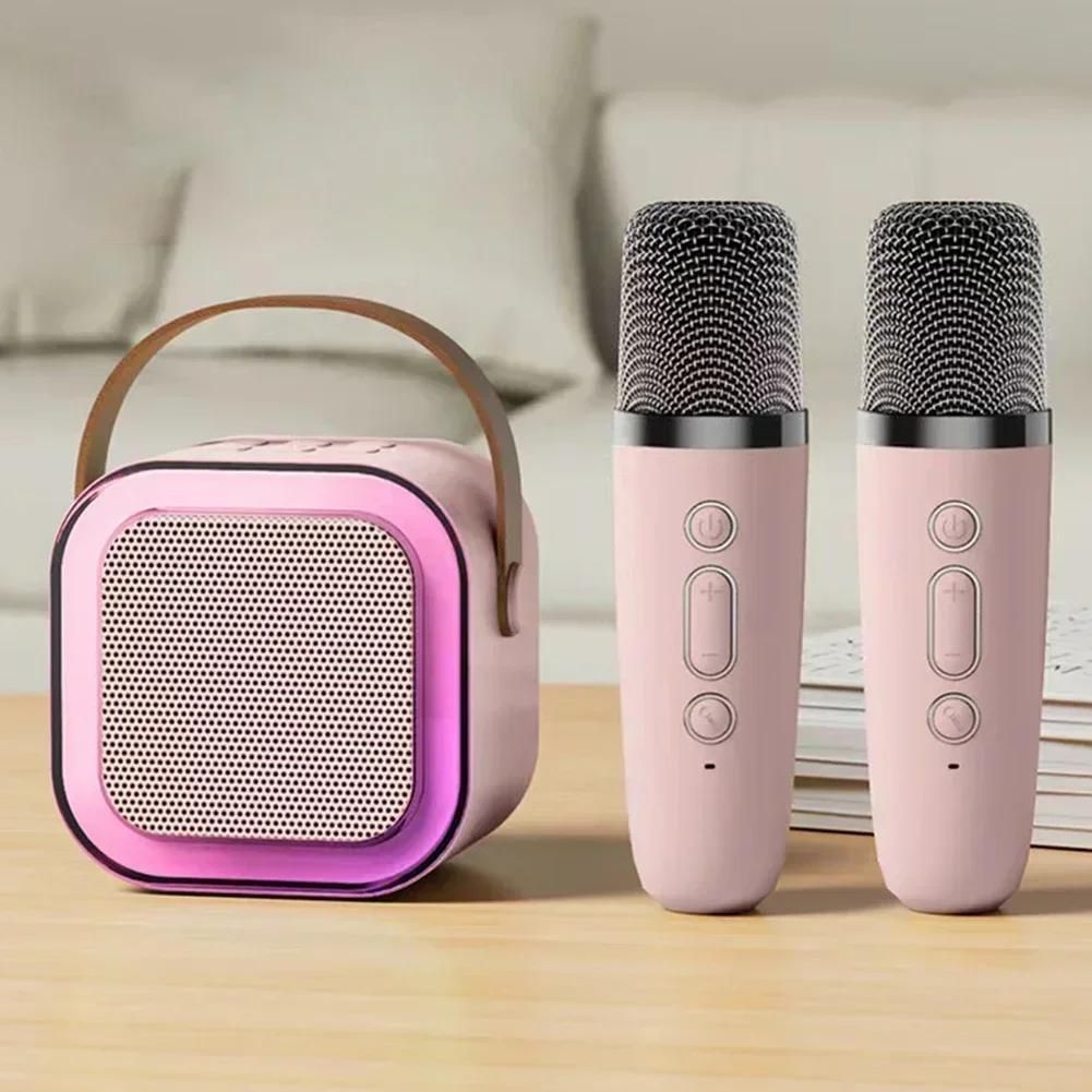 K12 Machine  karaok Portable Bluetooth 5.3 systme de haut-parleurs PA avec 1-2 Microphones sans fil maison famille chant cadeaux pour enfants-Bleu 1 Mic image 3 | Rakuten