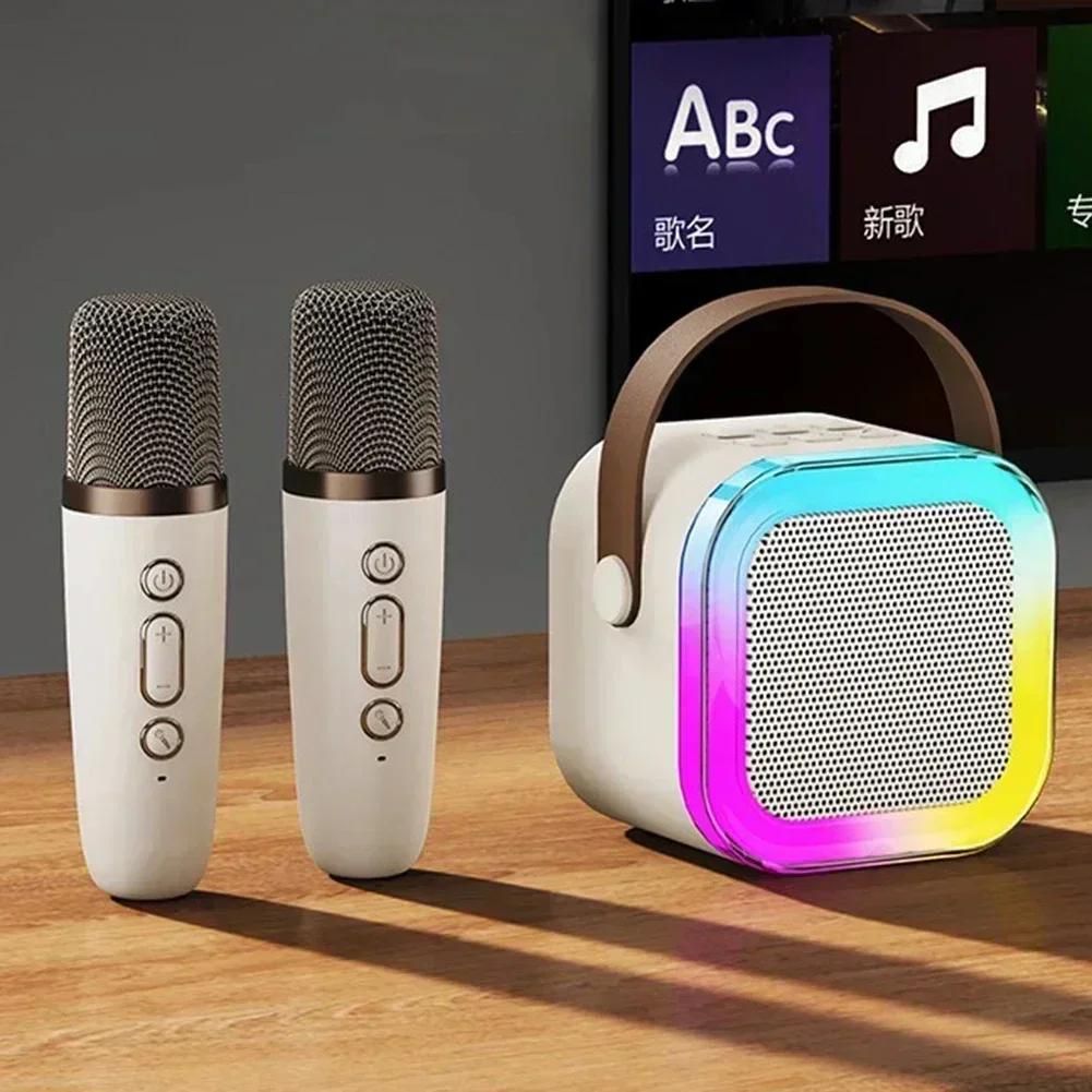 K12 Machine  karaok Portable Bluetooth 5.3 systme de haut-parleurs PA avec 1-2 Microphones sans fil maison famille chant cadeaux pour enfants-Bleu 1 Mic image 6 | Rakuten