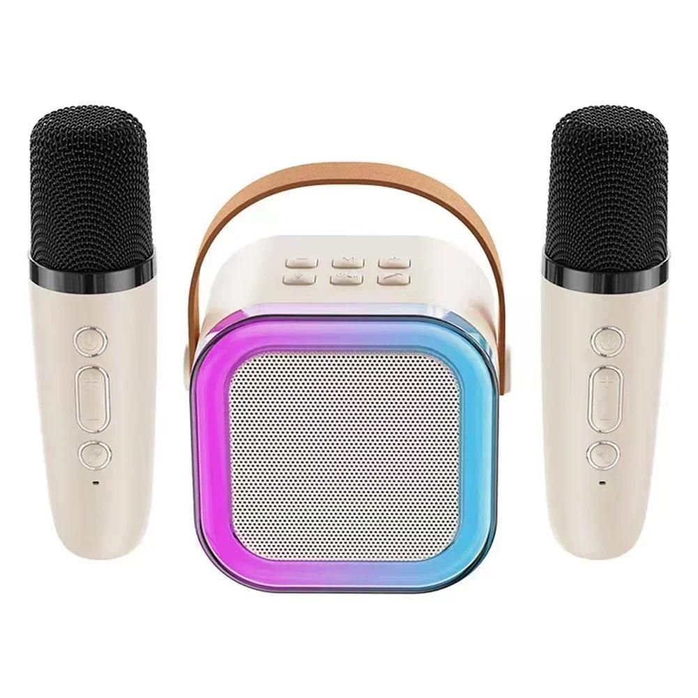 K12 Machine  karaok Portable Bluetooth 5.3 systme de haut-parleurs PA avec 1-2 Microphones sans fil maison famille chant cadeaux pour enfants-Bleu 1 Mic image 13 | Rakuten