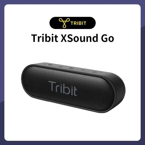 Tribit-Haut-parleur Bluetooth portable XSound Go, étanche IPX7, meilleure basse, autonomie de 24 heures pour les fêtes et le camping, haut-parleurs de type C AUX-Noir