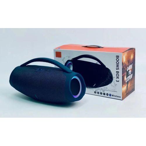 100W haute puissance BoomBox 3 extérieur Portable musique dieu 3ème génération sans fil Bluetooth haut-parleur Ultra bas basse Bluetooth haut-parleur-Bleu