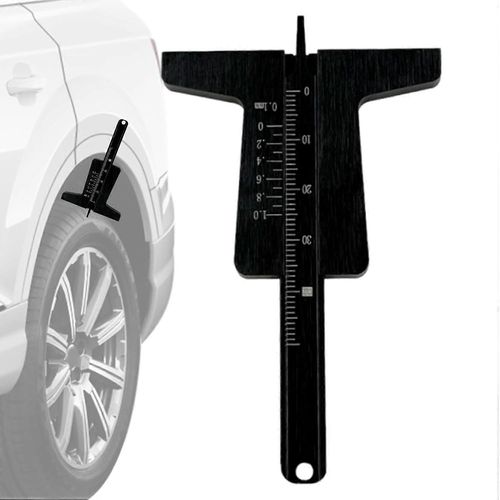 Jauge de profondeur de pneu | Jauge de profondeur de bande de roulement de voiture, outil de mesure de l'usure des pneus pour l'inspection de sécurité des pneus