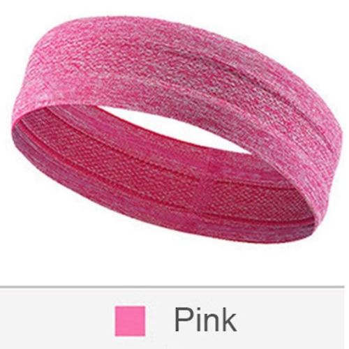 Lot De 2 Bandeaux En Silicone Pour Femme, En Tissu, Pour Le Yoga, L'entraînement Et L'athlétisme, Bleu Et Rose