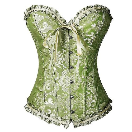 Corset Gainant Pour Femme, Vêtement De Maintien Ferme, Vert, Taille Xl