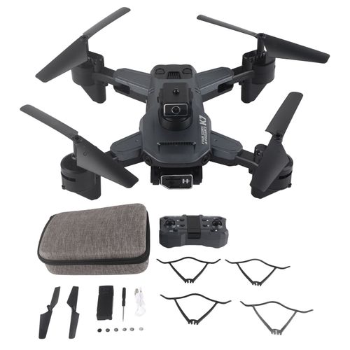 Drone Rc Quadcopter Pliable Avec Double Camera 4k, Transmission Wi-Fi, Positionnement Par Flux Optique, Vol Stationnaire, Pour Les Plus De 14 Ans-Wjm
