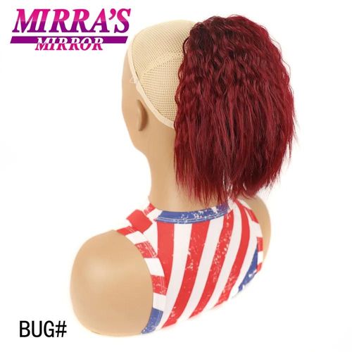 Queue De Cheval Synthétique Courte Afro Crépue Et Lisse Avec Cordon De Serrage, Queue De Cheval Naturelle, Extensions De Queue De Cheval Bouffante Afro Pour Femmes