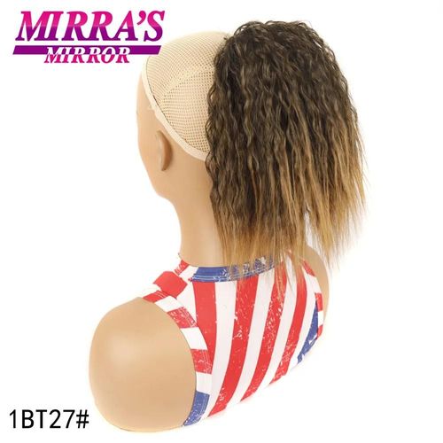 Queue De Cheval Synthétique Courte Afro Crépue Et Lisse Avec Cordon De Serrage, Queue De Cheval Naturelle, Extensions De Queue De Cheval Bouffante Afro Pour Femmes